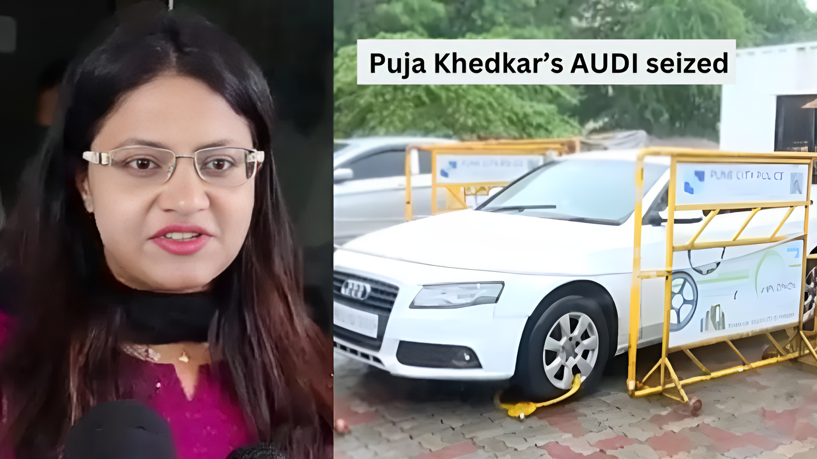 Puja Khedkar's Audi car seized